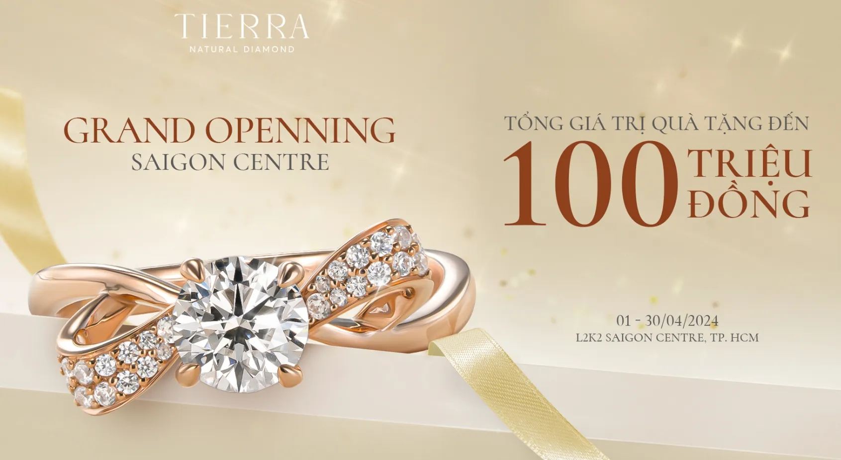 Tierra Diamond khai trương cửa hàng mới tại Saigon Centre