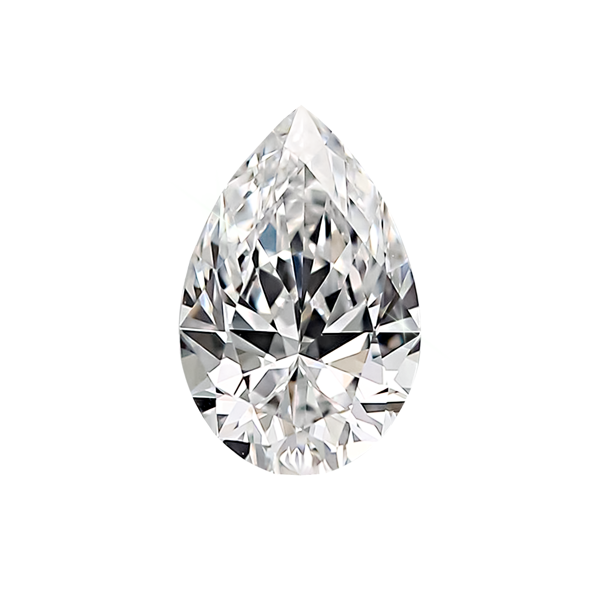 Kim cương tự nhiên Pear 8ly6 F VS1  EX EX Strong