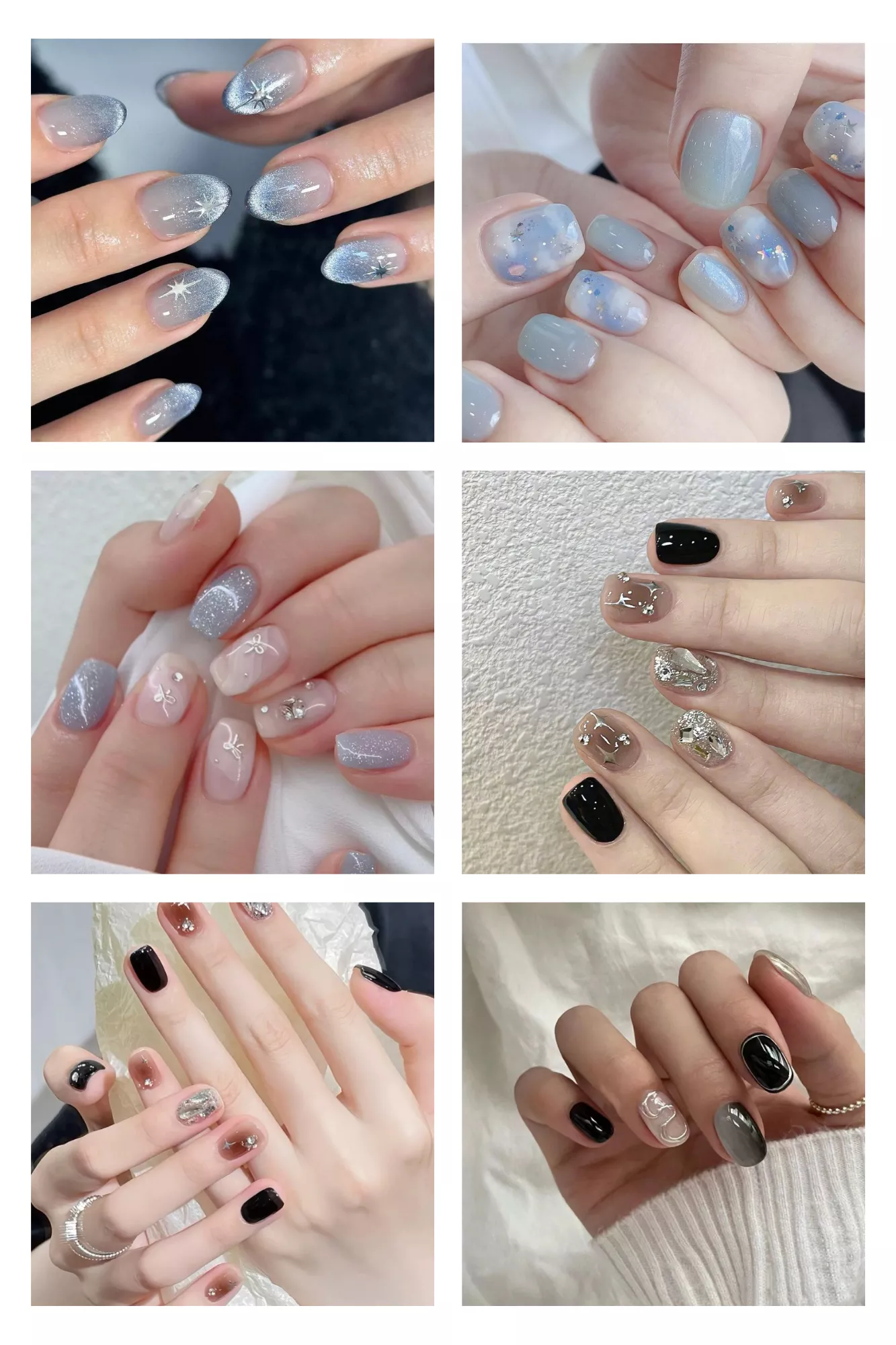 Nail tết hợp mệnh thủy