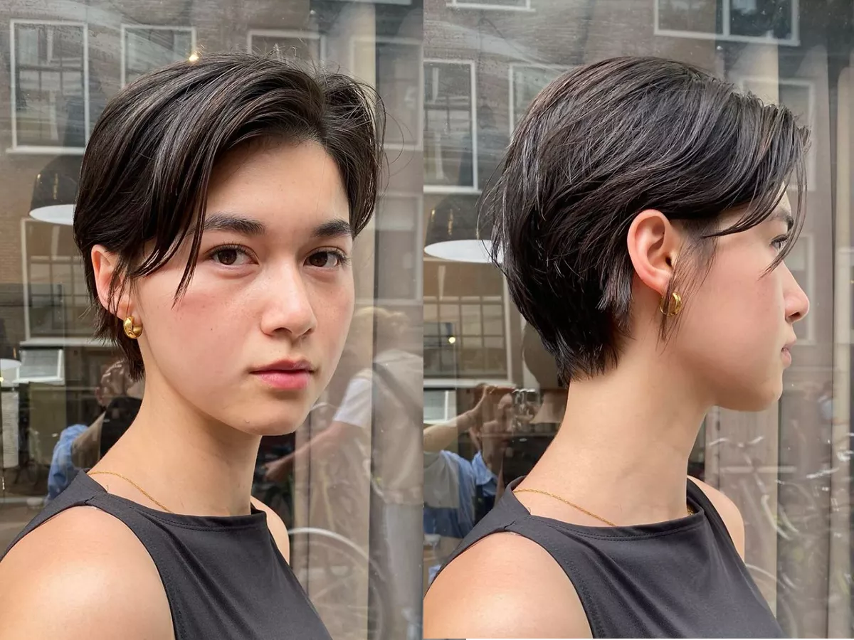 Tóc Pixie không mái